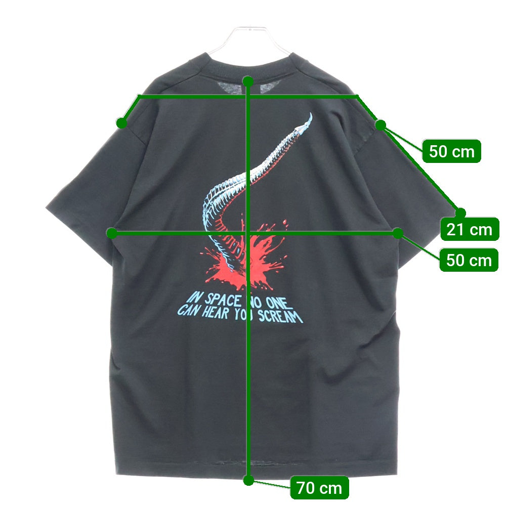 VINTAGE(ヴィンテージ) 90s AKIENS エイリアン Tシャツ 半袖カットソー ブラック