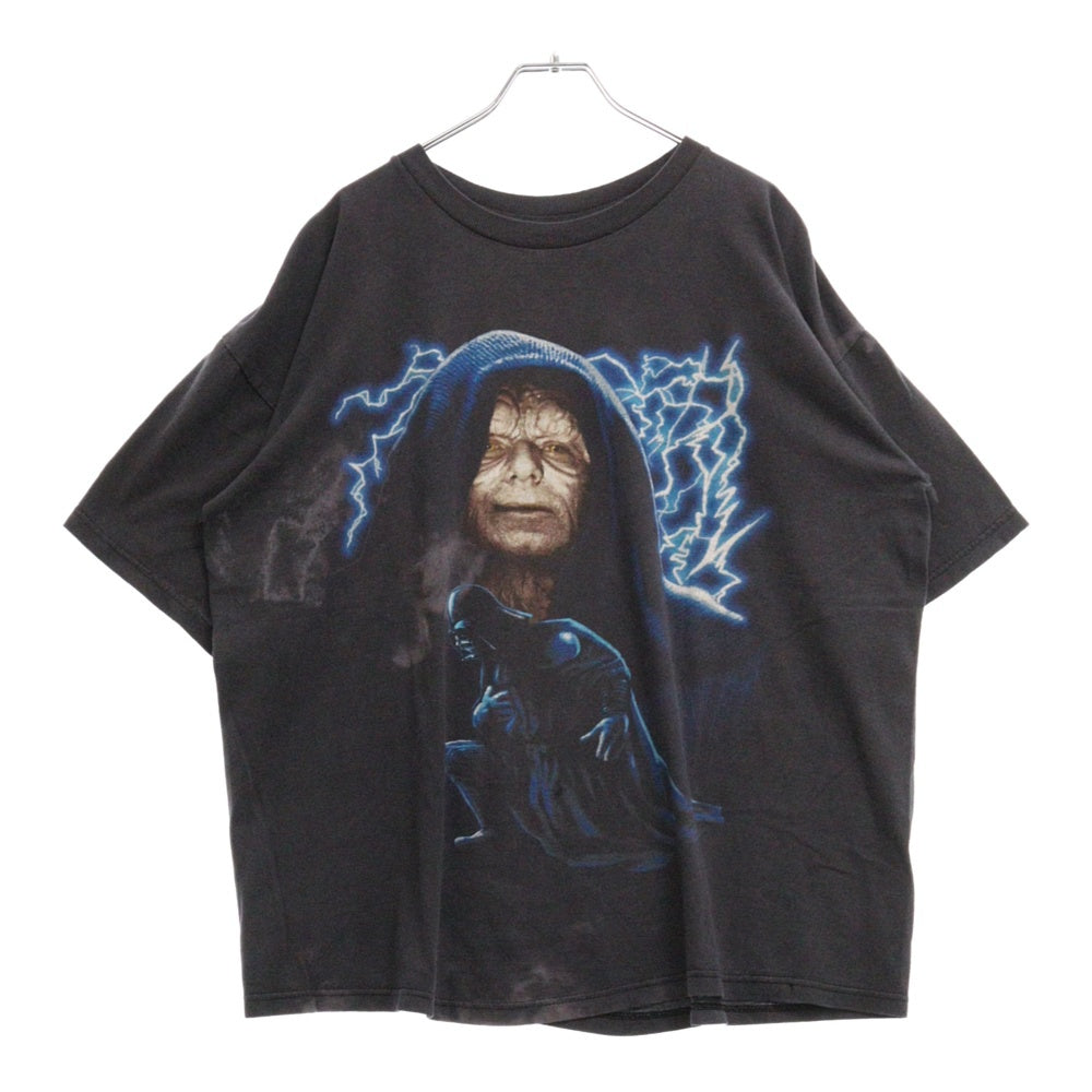 VINTAGE(ヴィンテージ) 90S Star Wars パルパティーン ダースベイダー プリント 半袖Tシャツ ブラック