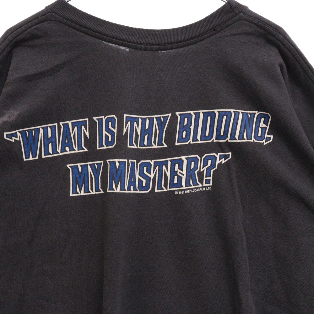 VINTAGE(ヴィンテージ) 90S Star Wars パルパティーン ダースベイダー プリント 半袖Tシャツ ブラック