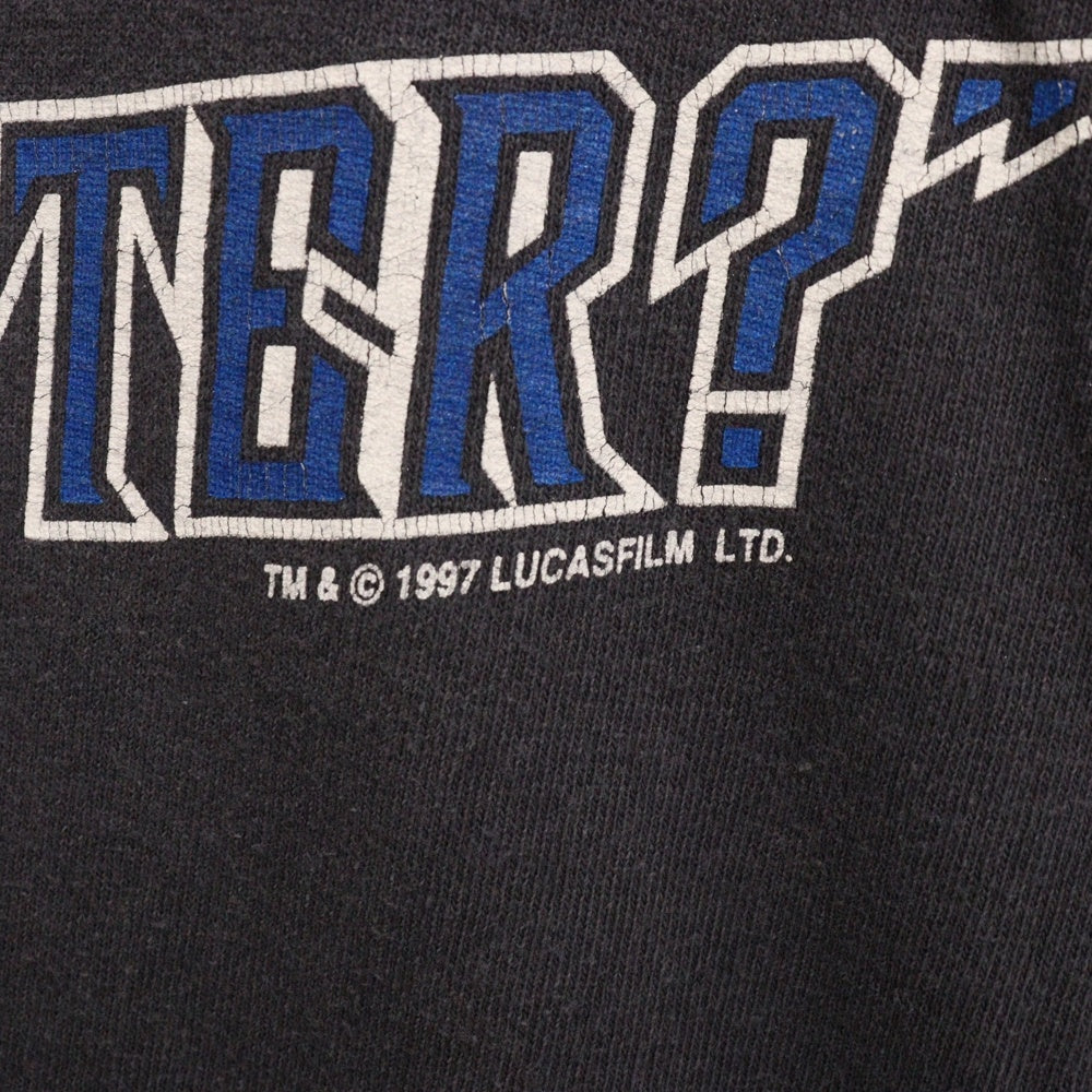 VINTAGE(ヴィンテージ) 90S Star Wars パルパティーン ダースベイダー プリント 半袖Tシャツ ブラック