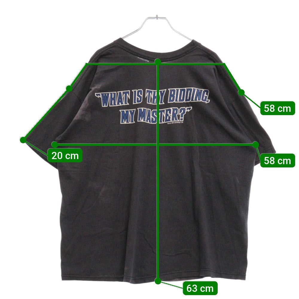 VINTAGE(ヴィンテージ) 90S Star Wars パルパティーン ダースベイダー プリント 半袖Tシャツ ブラック