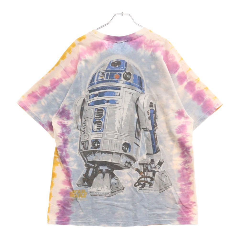 VINTAGE(ヴィンテージ) 90S LIQUID BLUE Star Wars C3PO R2D2 スターウォーズ リキッドブルー タイダイ 半袖Tシャツ マルチカラー