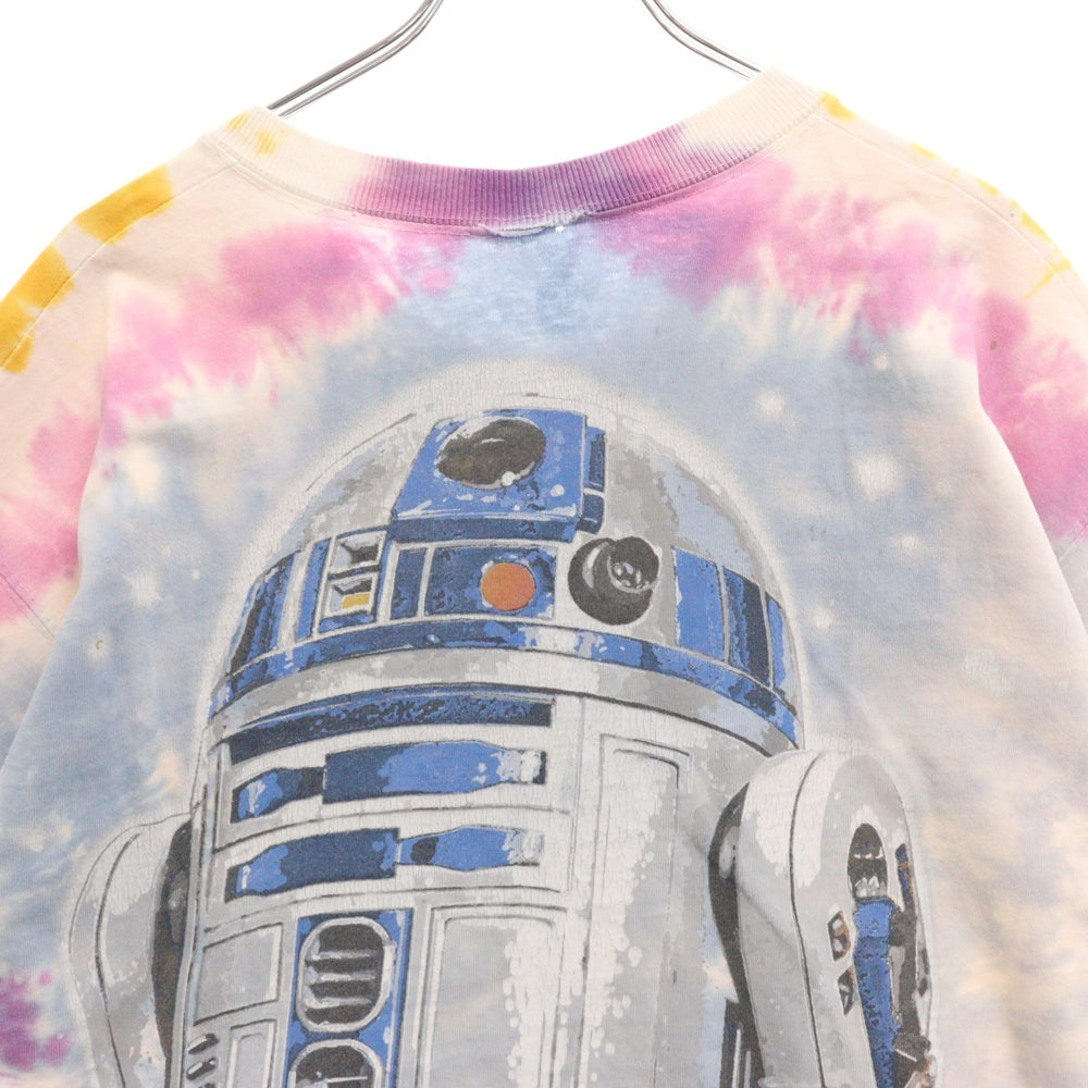 VINTAGE(ヴィンテージ) 90S LIQUID BLUE Star Wars C3PO R2D2 スターウォーズ リキッドブルー タイダイ 半袖Tシャツ マルチカラー