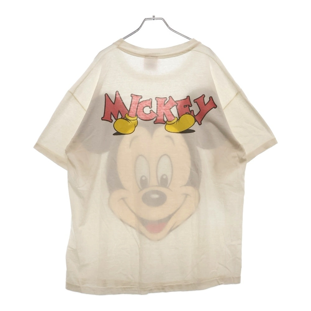 VINTAGE(ヴィンテージ) 90s DISNEY MICKEY MOUSE 1st TEE ディズニー ミッキーマウス ビックフェイス Tシャツ 半袖カットソー ホワイト