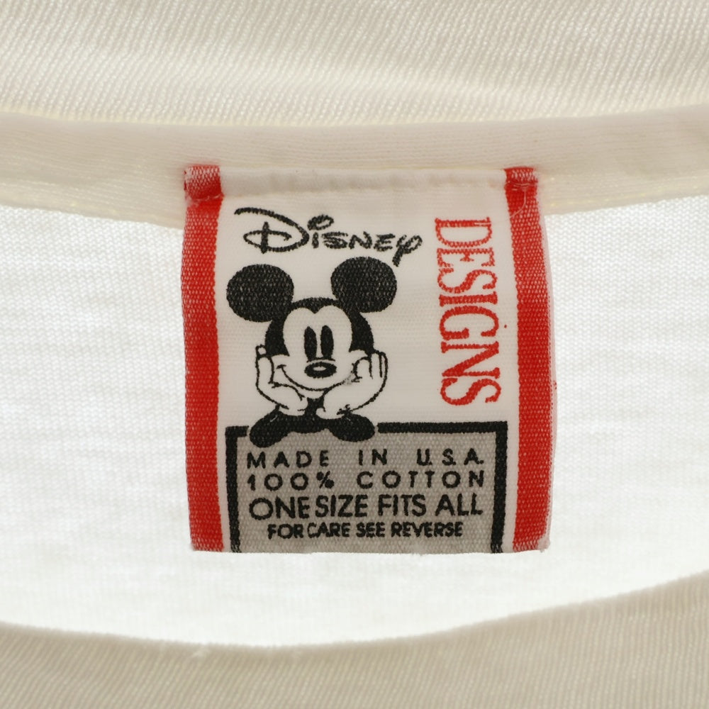 VINTAGE(ヴィンテージ) 90s DISNEY MICKEY MOUSE 1st TEE ディズニー ミッキーマウス ビックフェイス Tシャツ 半袖カットソー ホワイト