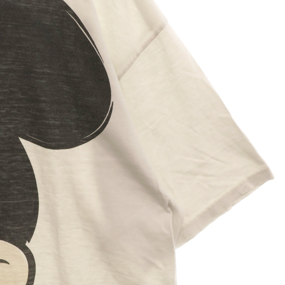 VINTAGE(ヴィンテージ) 90s DISNEY MICKEY MOUSE 2nd TEE ディズニー ミッキーマウス ビックフェイス Tシャツ 半袖カットソー ホワイト