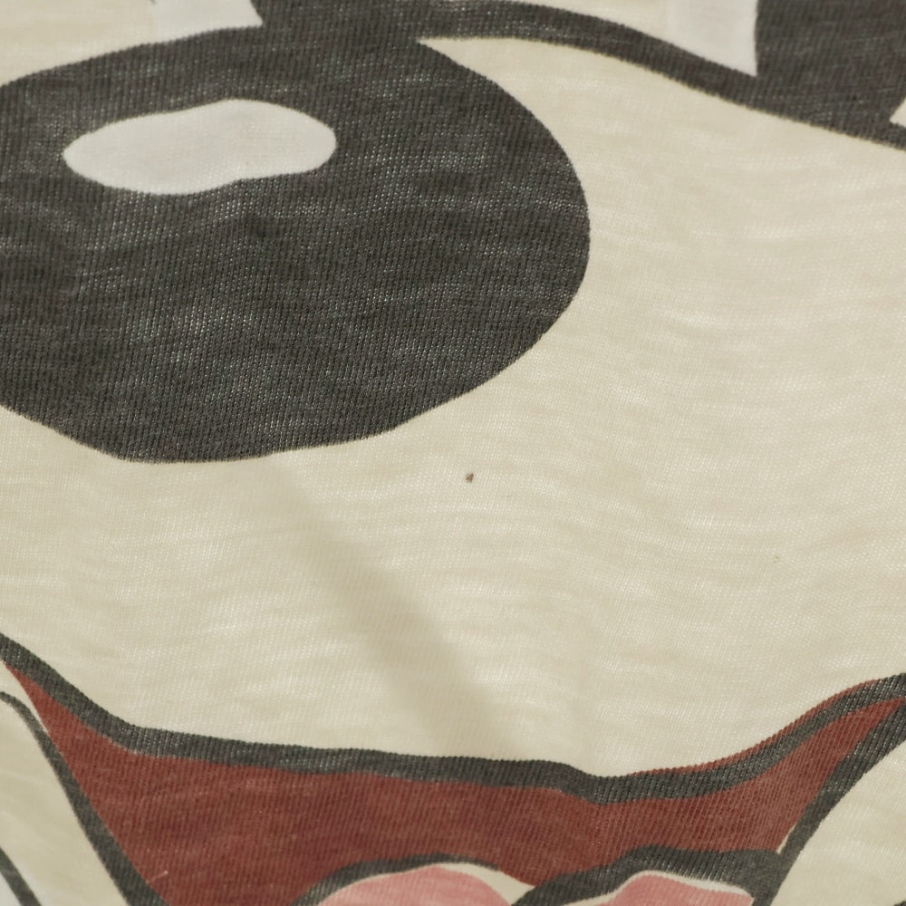 VINTAGE(ヴィンテージ) 90s DISNEY MICKEY MOUSE 2nd TEE ディズニー ミッキーマウス ビックフェイス Tシャツ 半袖カットソー ホワイト