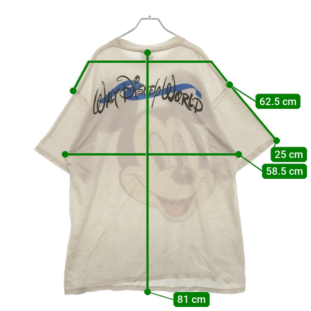 VINTAGE(ヴィンテージ) 90s DISNEY MICKEY MOUSE 2nd TEE ディズニー ミッキーマウス ビックフェイス Tシャツ 半袖カットソー ホワイト