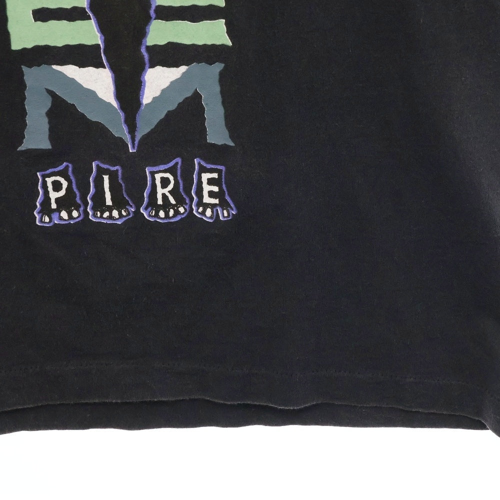 VINTAGE(ヴィンテージ) 90S Queensryche Pushead クイーンズライク パスヘッド 両面プリント 半袖Tシャツ ブラック