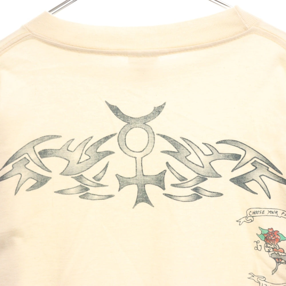 VINTAGE(ヴィンテージ) 90s DENNIS RODMAN TATTOO L/S デニス ロッドマン タトゥー ロンT 長袖cカットソー ホワイト