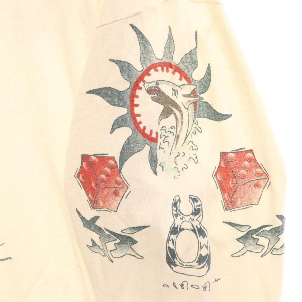 VINTAGE(ヴィンテージ) 90s DENNIS RODMAN TATTOO L/S デニス ロッドマン タトゥー ロンT 長袖cカットソー ホワイト