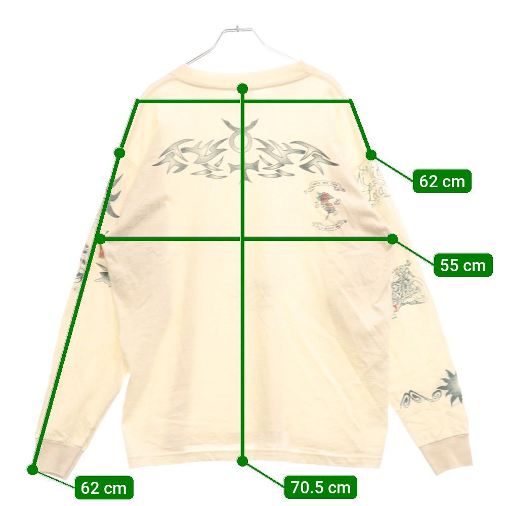 VINTAGE(ヴィンテージ) 90s DENNIS RODMAN TATTOO L/S デニス ロッドマン タトゥー ロンT 長袖cカットソー ホワイト