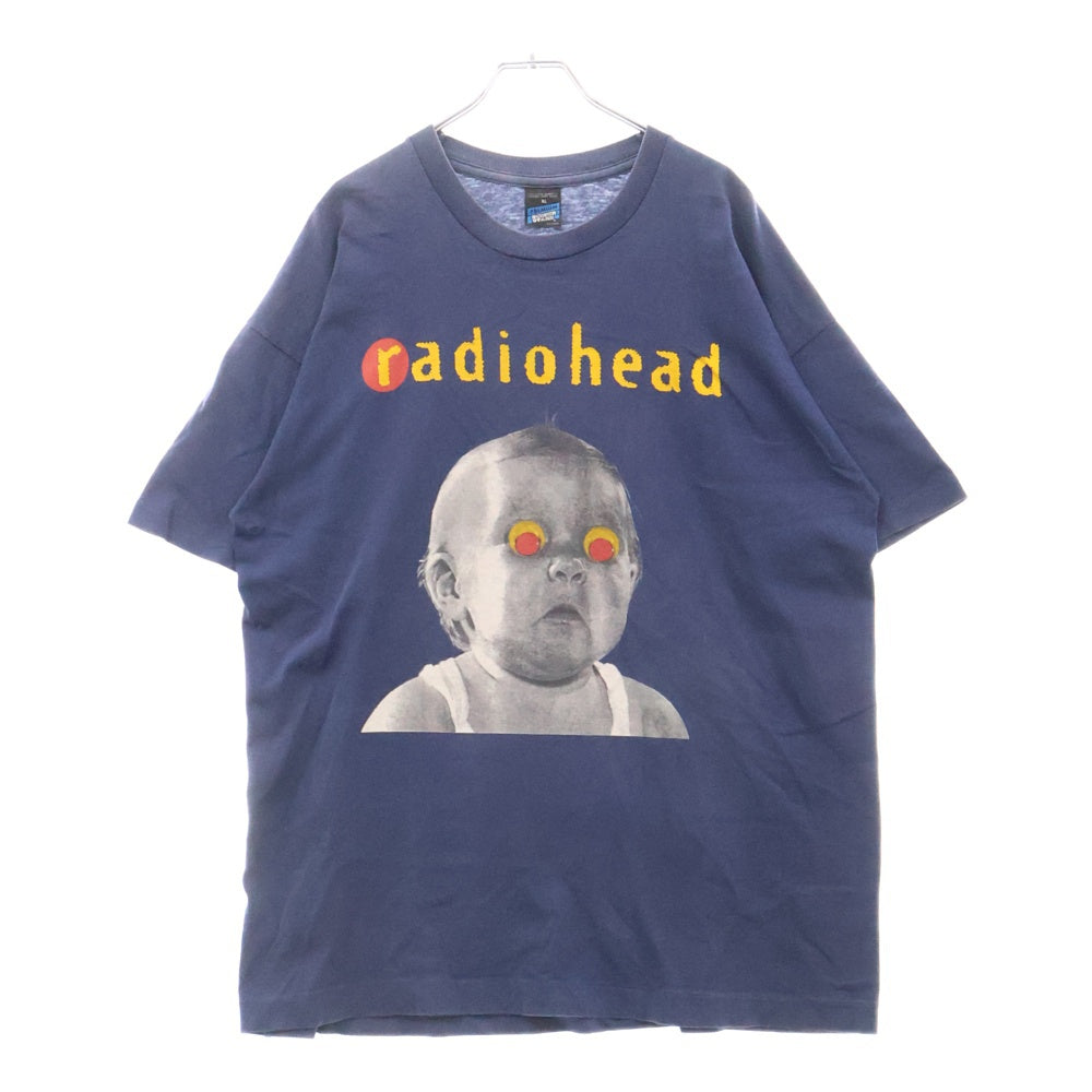 VINTAGE(ヴィンテージ) 90S Radiohead PABLO HONEY TOUR レディオヘッド パブロハニー 両面プリント 半袖Tシャツ ネイビー