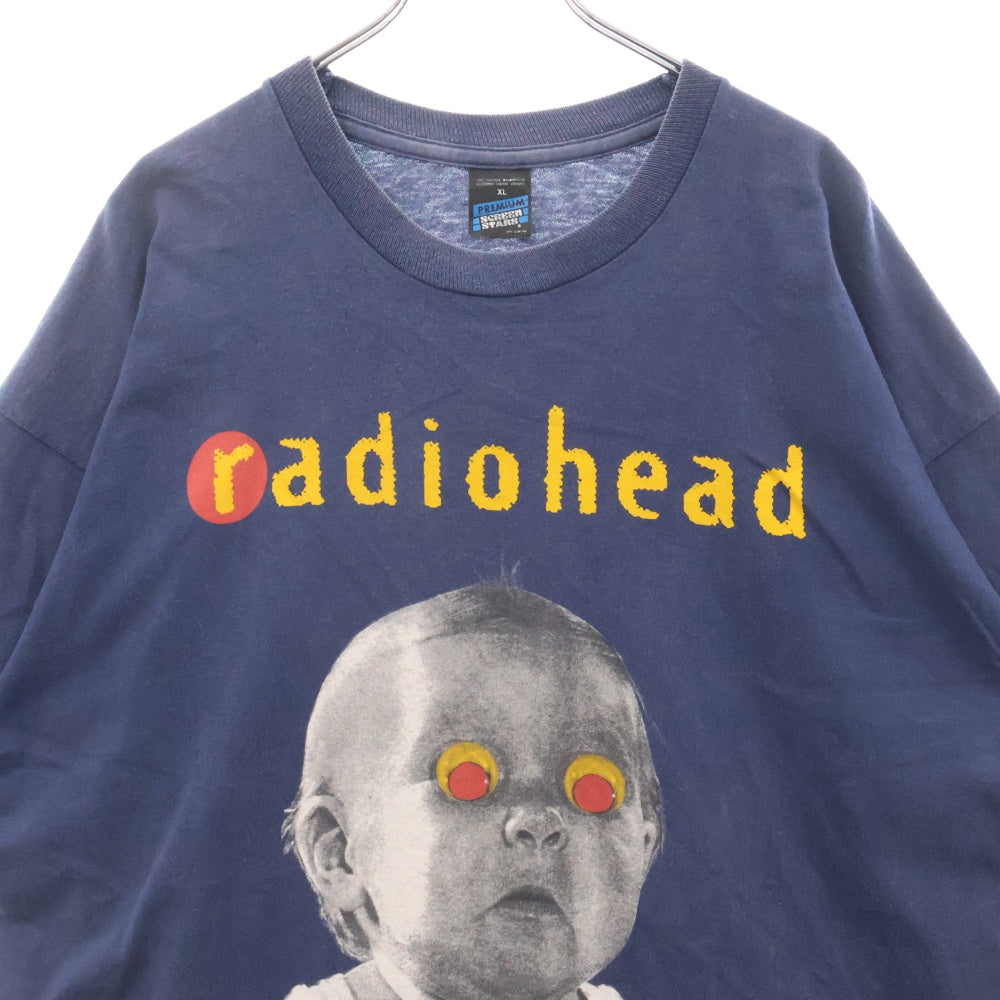 VINTAGE(ヴィンテージ) 90S Radiohead PABLO HONEY TOUR レディオヘッド パブロハニー 両面プリント 半袖Tシャツ ネイビー