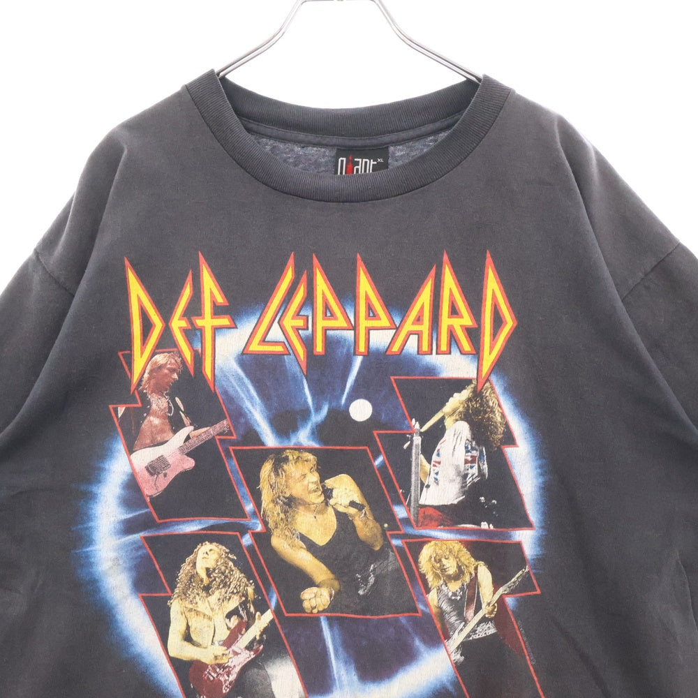 VINTAGE(ヴィンテージ) 90s DEF LEPPARD 1992 THE 7DAY WEEKEND デフパレード Tシャツ 半袖カットソー ブラック