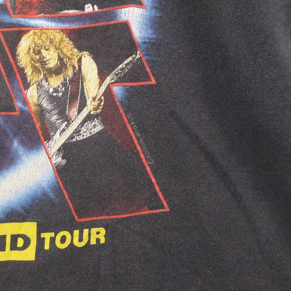 VINTAGE(ヴィンテージ) 90s DEF LEPPARD 1992 THE 7DAY WEEKEND デフパレード Tシャツ 半袖カットソー ブラック