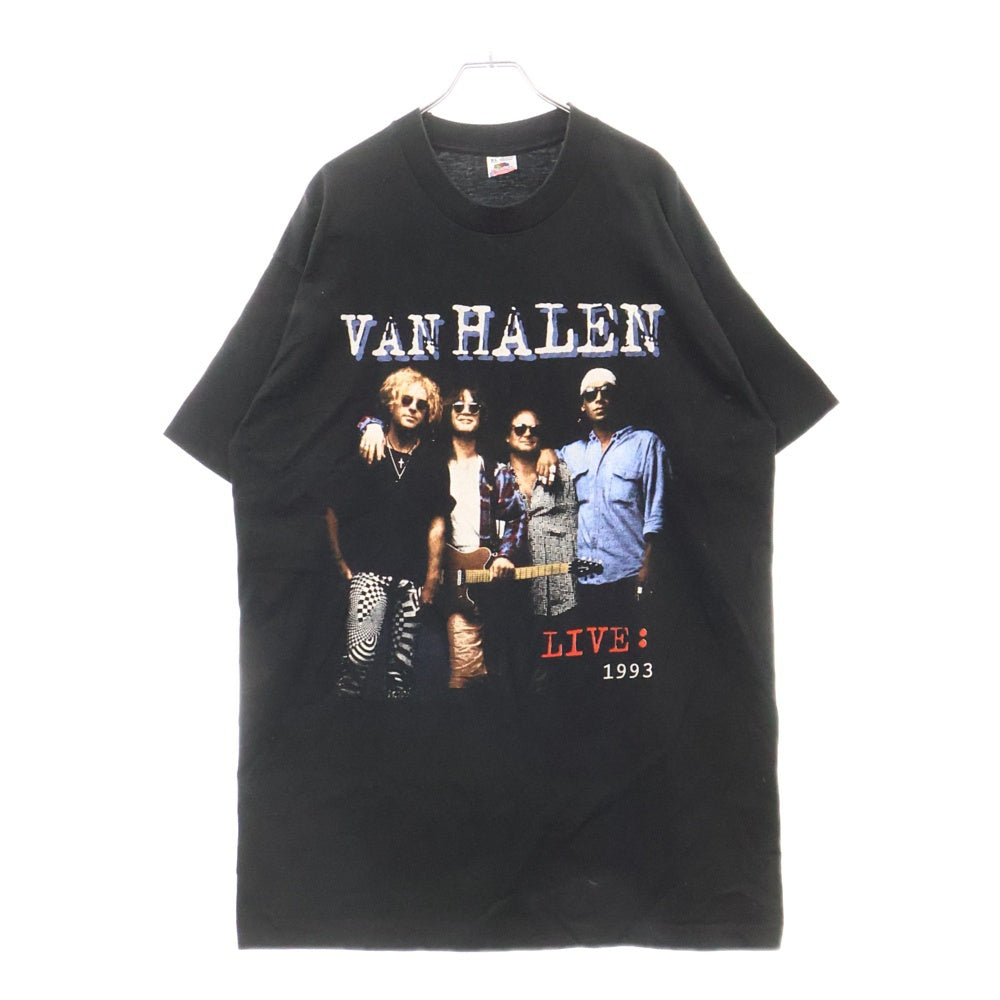 VINTAGE(ヴィンテージ) 90s VAN HALEN WORLD TOUR ヴァンヘーレン ツアー Tシャツ 半袖カットソー ブラック