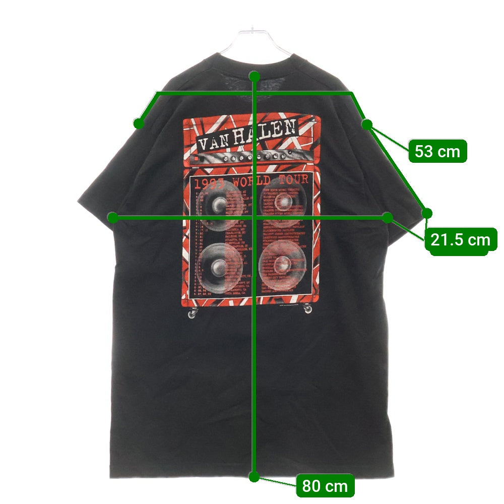 VINTAGE(ヴィンテージ) 90s VAN HALEN WORLD TOUR ヴァンヘーレン ツアー Tシャツ 半袖カットソー ブラック