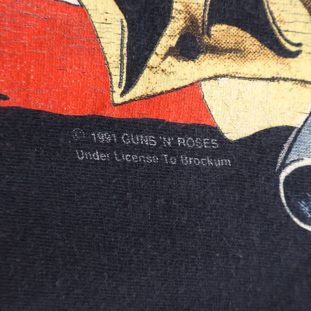 VINTAGE(ヴィンテージ) 90s GUNS N' ROSES 91-92 TOUR ガンズ・アンド・ローゼズ ツアー Tシャツ 半袖カットソー ブラック