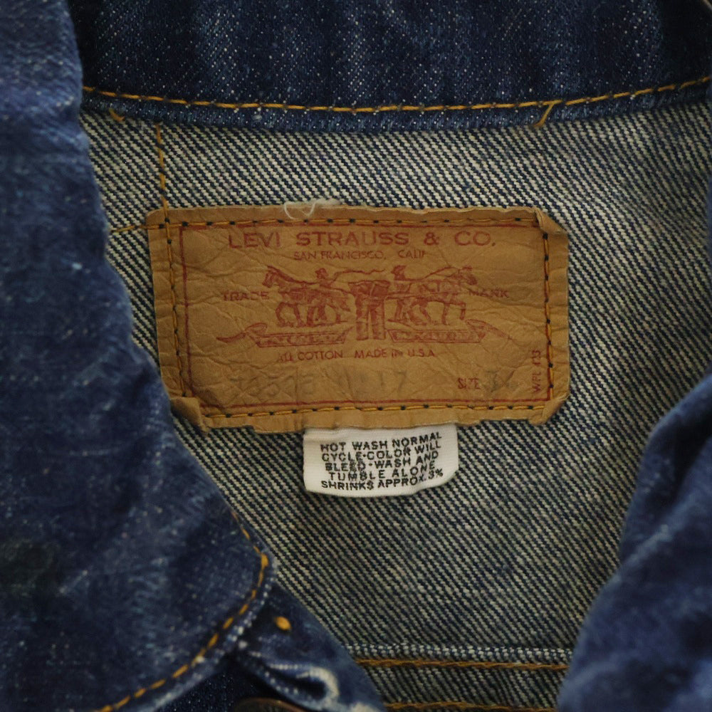 Levi's(リーバイス) 60s VINTAGE 70505 4th ボタン裏刻印525 デニム トラッカージャケット インディゴ