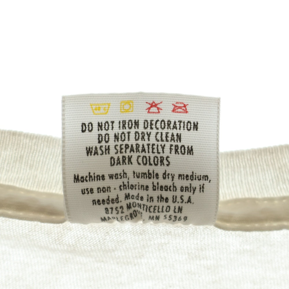 VINTAGE(ヴィンテージ) 90S The Cable Guy Jim Carey Get Wired 1996 Film Promo ジムキャリー 両面プリント 半袖Tシャツ ホワイト