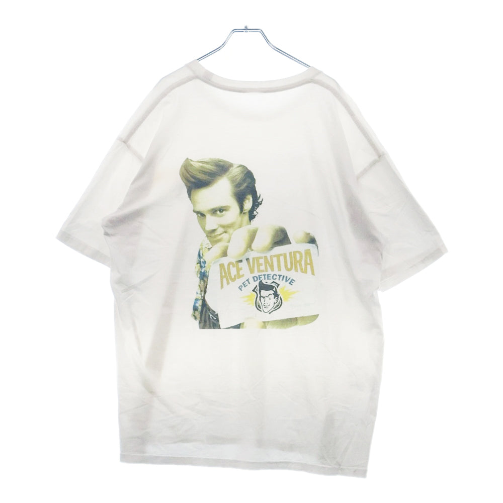 VINTAGE(ヴィンテージ) ACE VENTURE Jim Carrey エースベンチュラ ジムキャリー プリント 半袖Tシャツ ホワイト