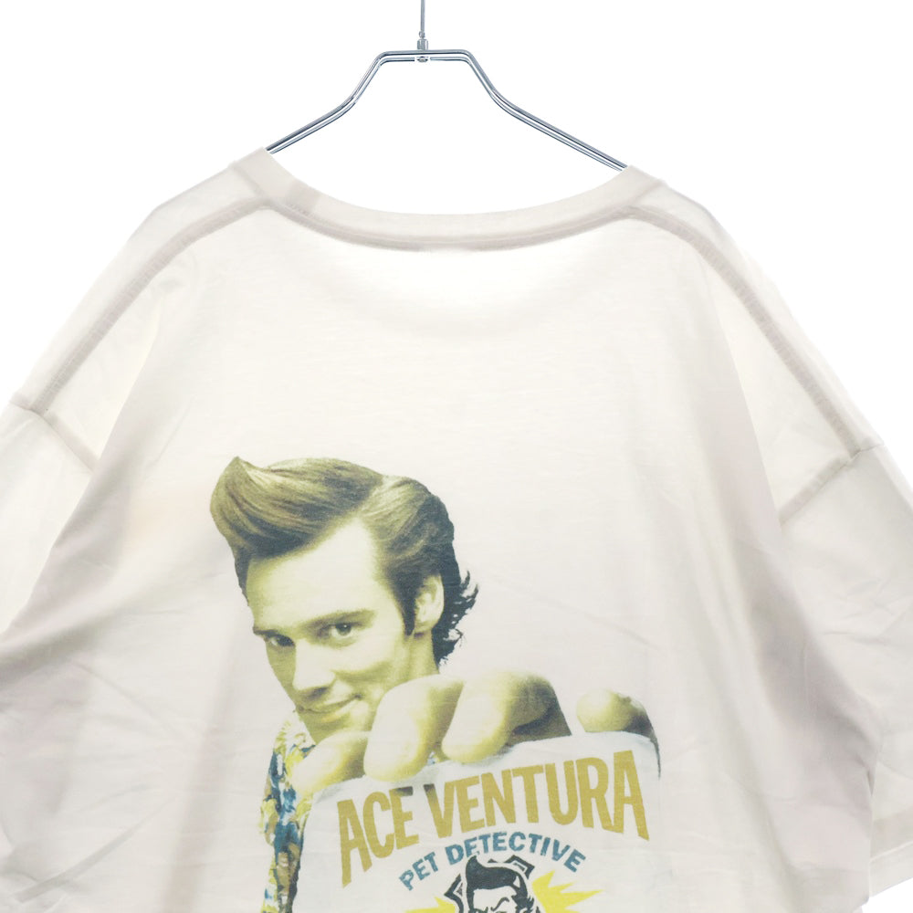 VINTAGE(ヴィンテージ) ACE VENTURE Jim Carrey エースベンチュラ ジムキャリー プリント 半袖Tシャツ ホワイト