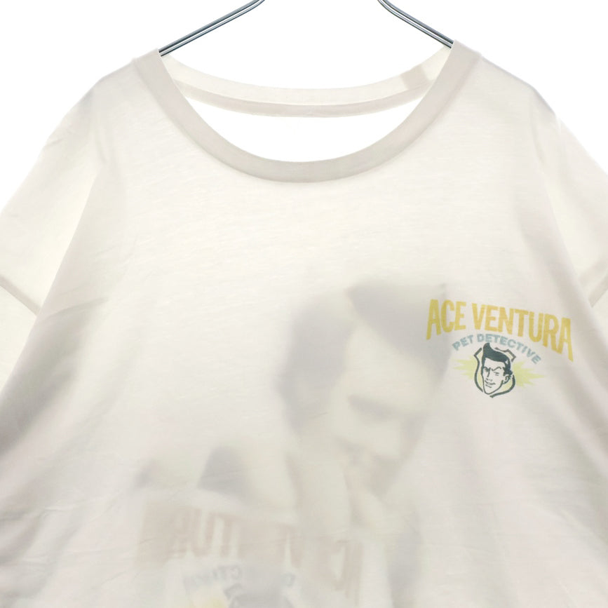VINTAGE(ヴィンテージ) ACE VENTURE Jim Carrey エースベンチュラ ジムキャリー プリント 半袖Tシャツ ホワイト