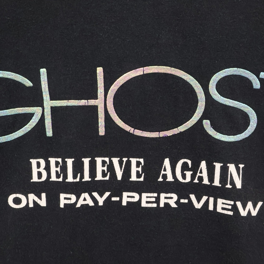VINTAGE(ヴィンテージ) 90S GHOST ゴースト/ニューヨークの幻 両面プリント 半袖Tシャツ ブラック