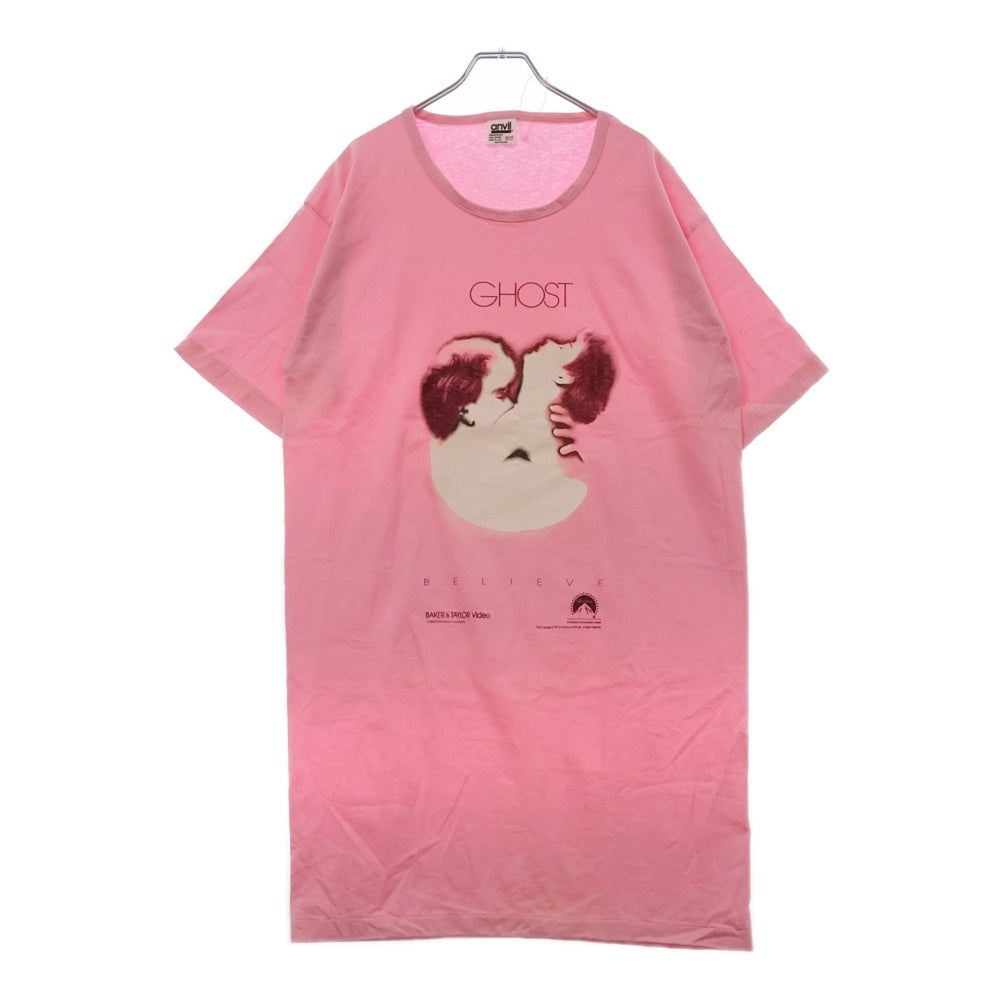 VINTAGE(ヴィンテージ) 90S GHOST ゴースト/ニューヨークの幻 プリント 半袖Tシャツ ピンク