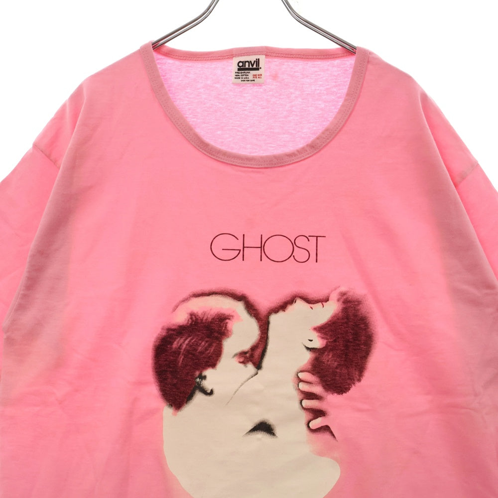 VINTAGE(ヴィンテージ) 90S GHOST ゴースト/ニューヨークの幻 プリント 半袖Tシャツ ピンク