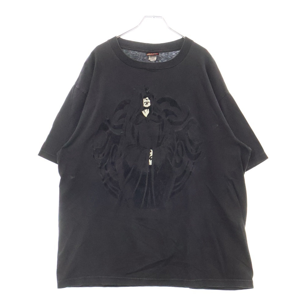 VINTAGE(ヴィンテージ) 90S Star Wars Palpatine パルパティーン 蓄光 フロッキープリント 半袖Tシャツ ブラック