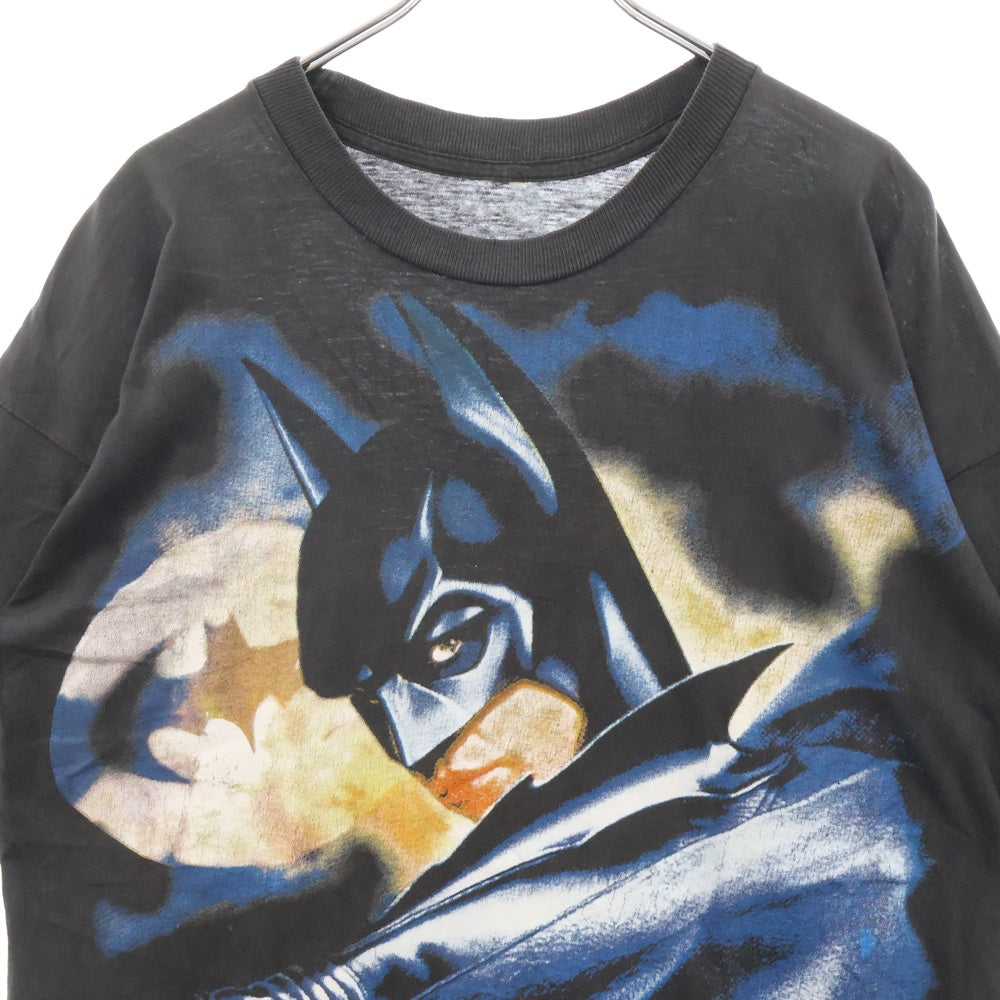 VINTAGE(ヴィンテージ) 90s BATMAN FOREVER PERFORMED BY U2 バットマン 両面プリント Tシャツ 半袖カットソー ブラック