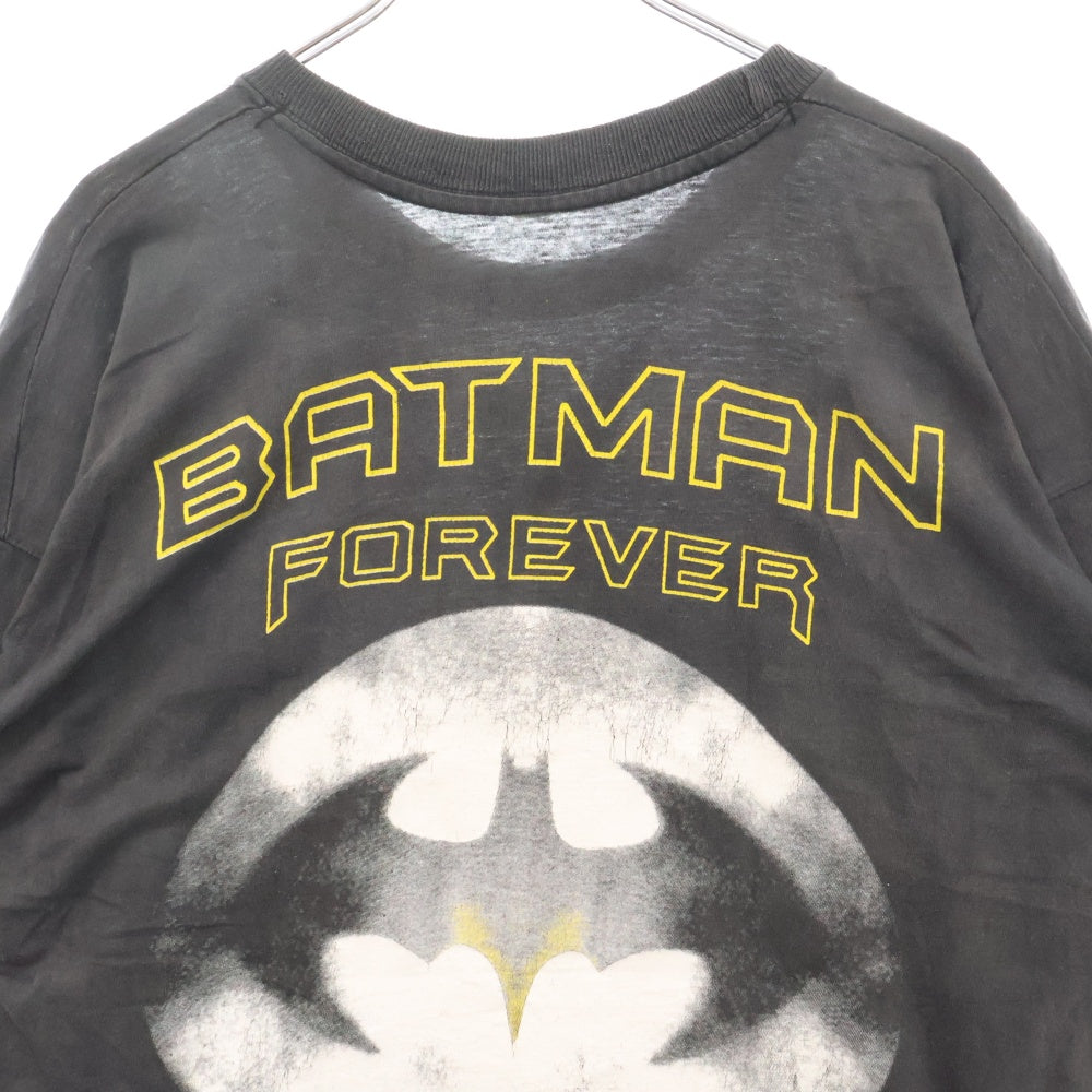 VINTAGE(ヴィンテージ) 90s BATMAN FOREVER PERFORMED BY U2 バットマン 両面プリント Tシャツ 半袖カットソー ブラック