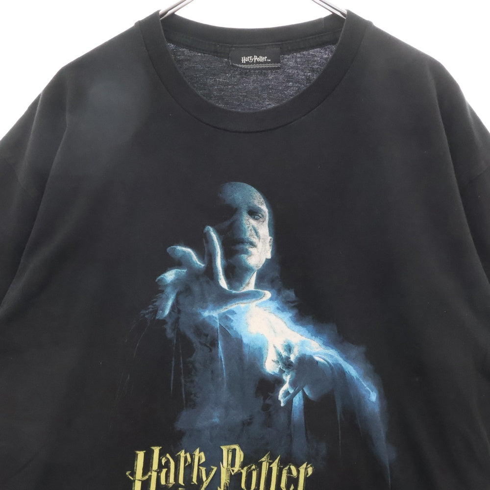 VINTAGE(ヴィンテージ) 00S Harry Potter ハリーポッター ヴォルデモート プリント 半袖Tシャツ ブラック