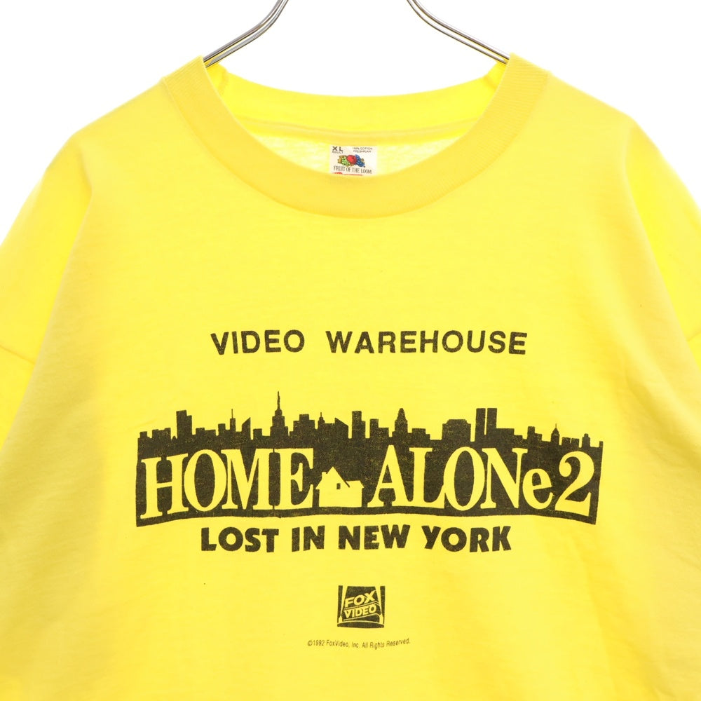 VINTAGE(ヴィンテージ) 90S HOME ALONE 2 ホームアローン 半袖Tシャツ イエロー
