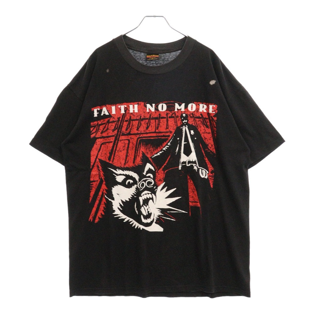 VINTAGE(ヴィンテージ) 90s FAITH NO MORE フェイスノーモア 両面プリント Tシャツ 半袖カットソー ブラック