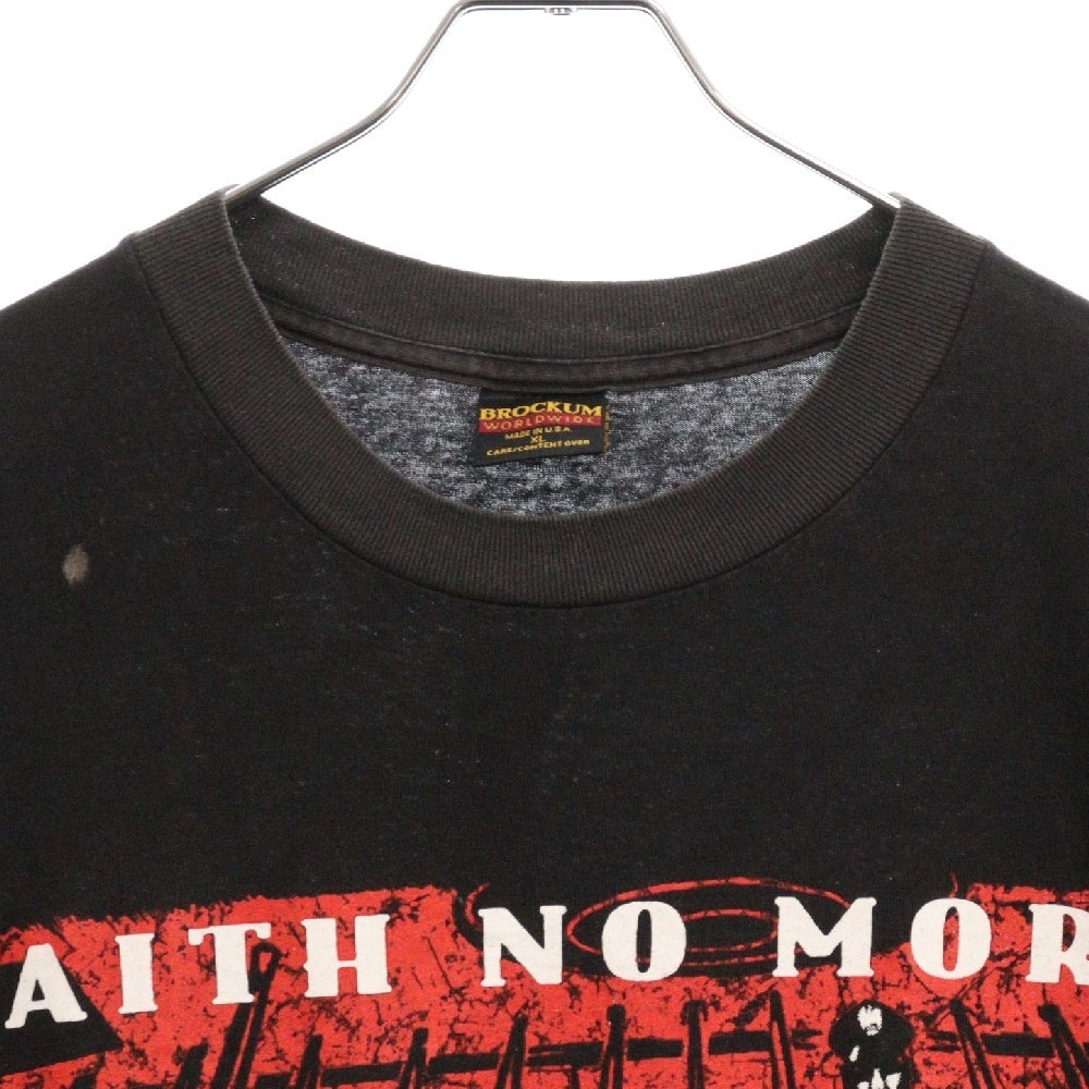 VINTAGE(ヴィンテージ) 90s FAITH NO MORE フェイスノーモア 両面プリント Tシャツ 半袖カットソー ブラック