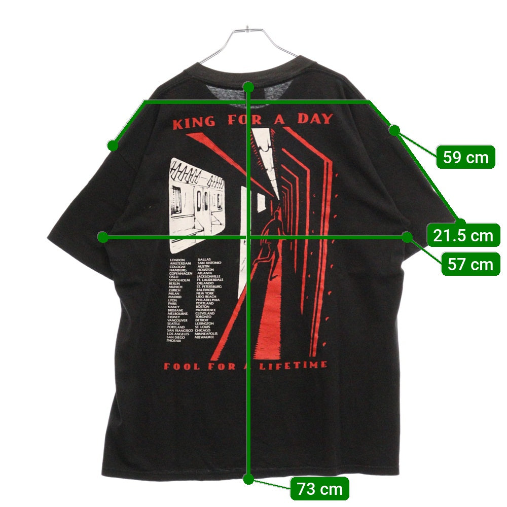 VINTAGE(ヴィンテージ) 90s FAITH NO MORE フェイスノーモア 両面プリント Tシャツ 半袖カットソー ブラック