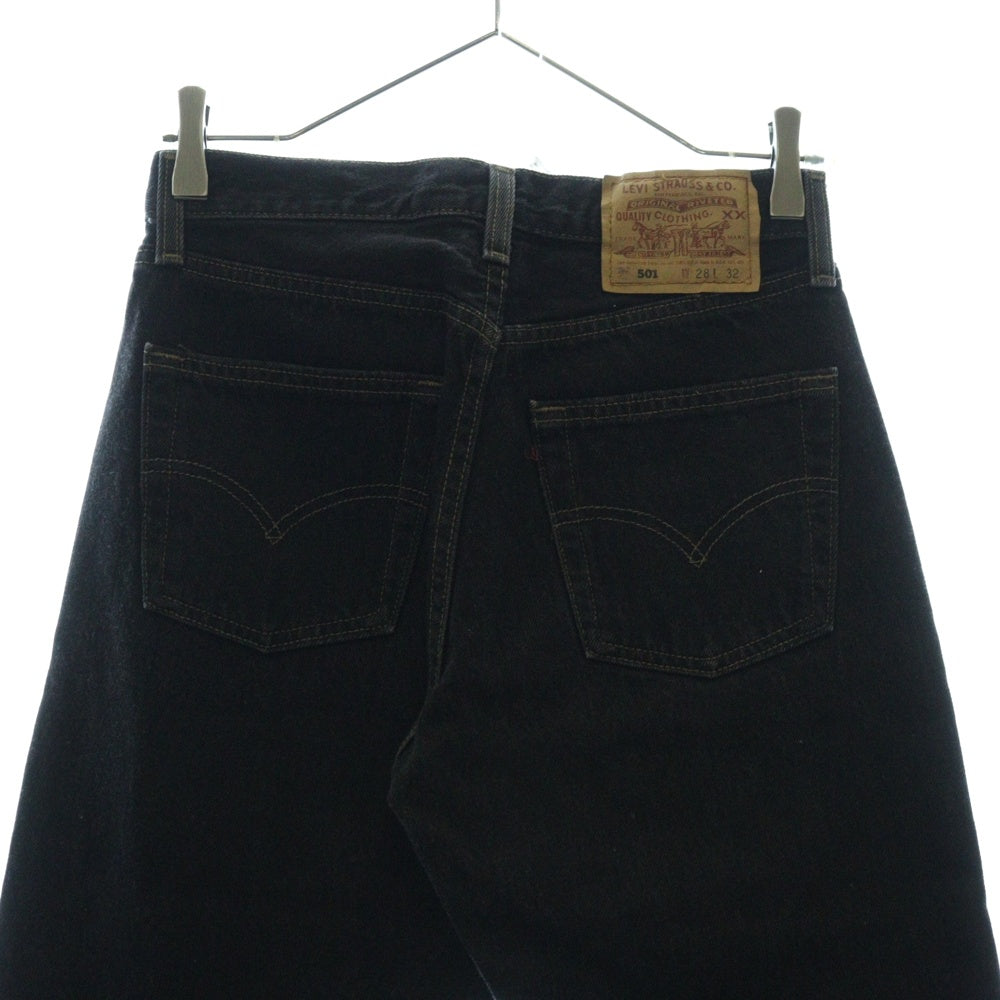 Levi's(リーバイス) 90S 501 先染め ブラックデニムパンツ ボタン裏544 ブラック