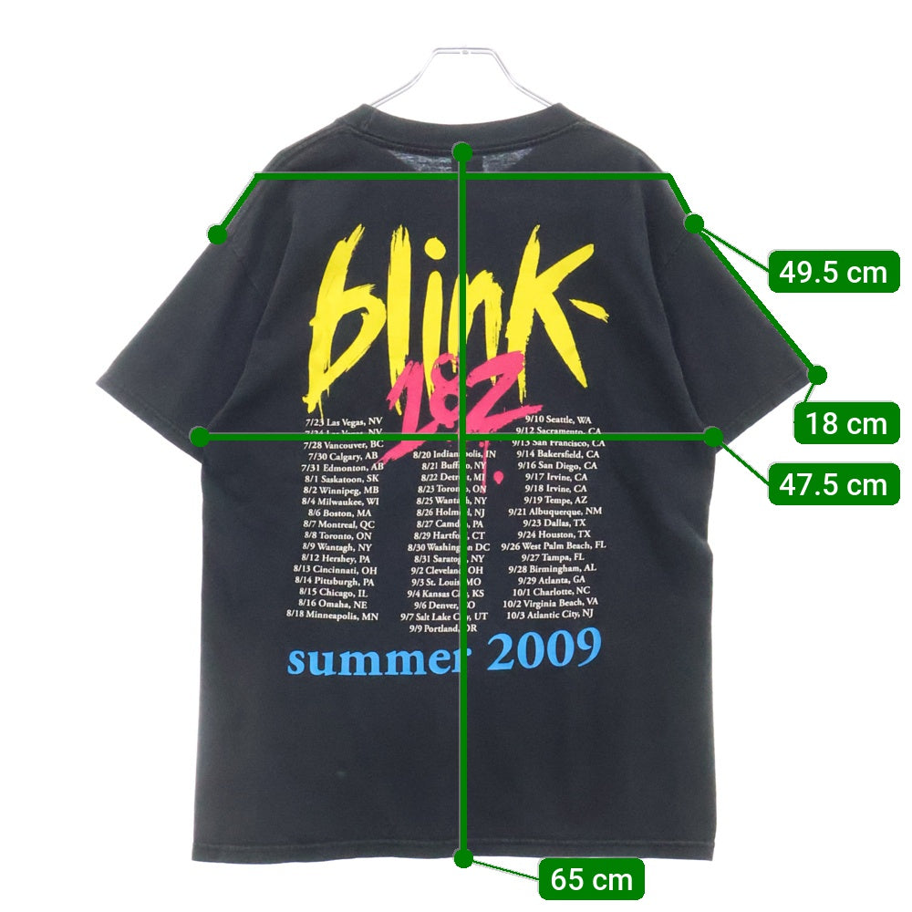 VINTAGE(ヴィンテージ) 00s BLINK 182 ブリンク ワン エイティートゥー Tシャツ 半袖カットソー ブラック