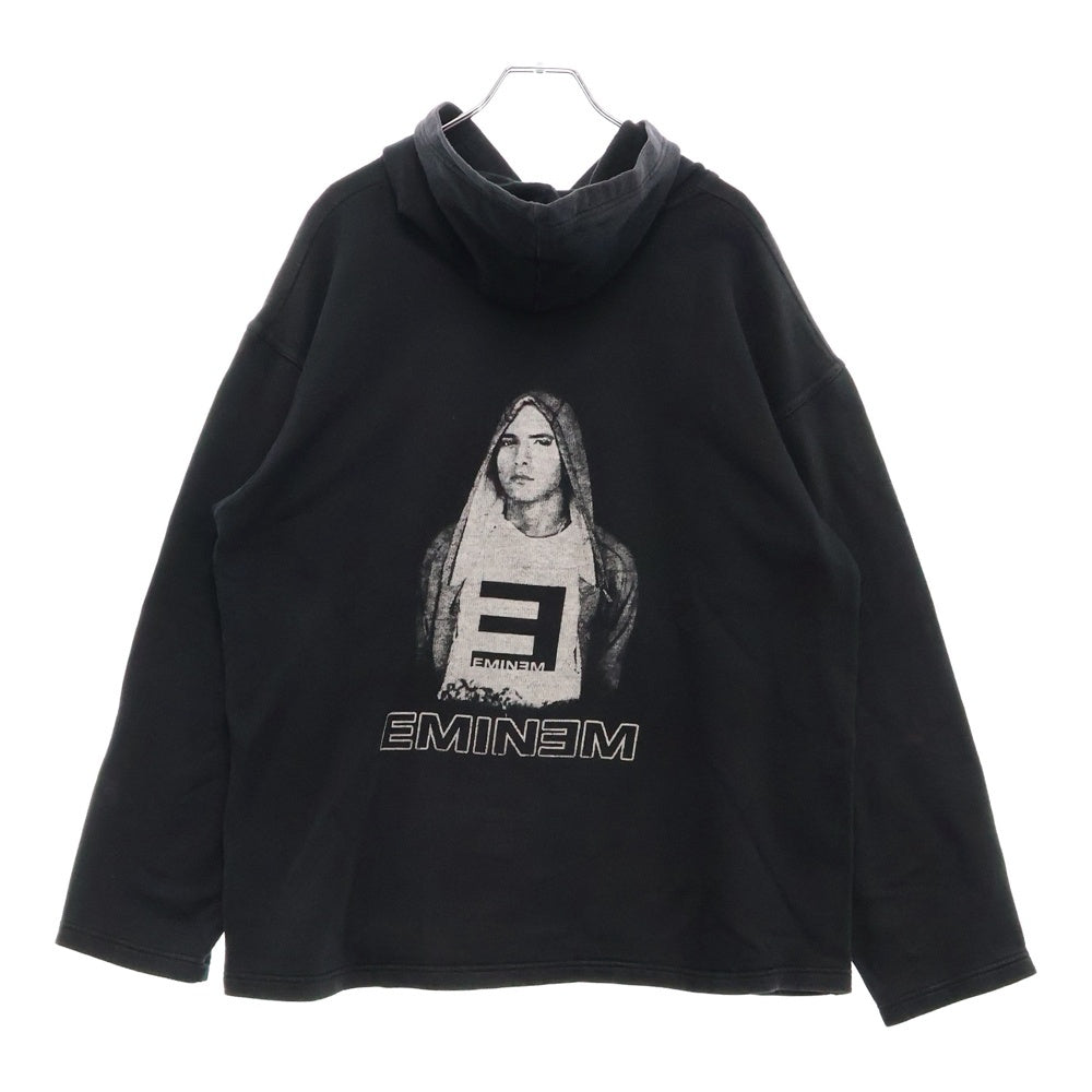 VINTAGE(ヴィンテージ) 90-00s Eminem Boot Hoodie エミネム ブートレグ 両目プリントプルオーバーパーカー フーディー ブラック