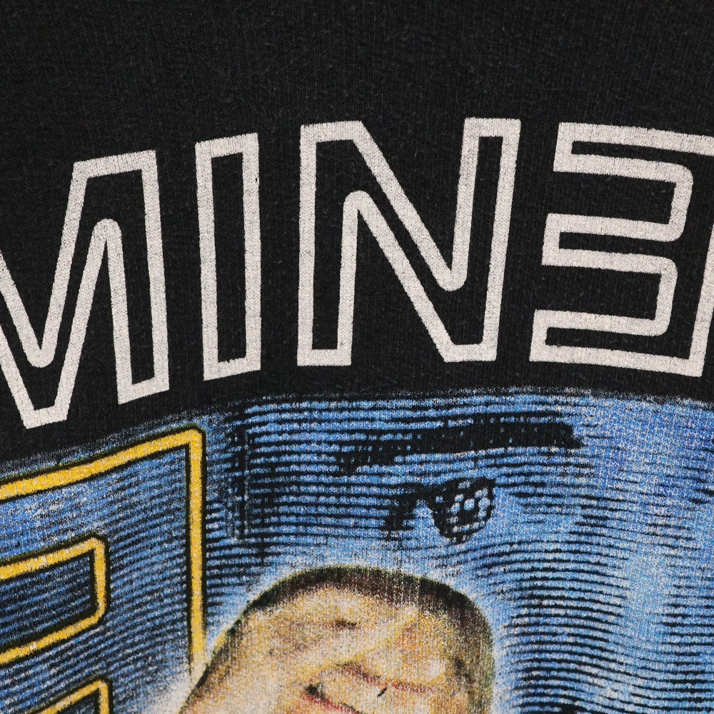VINTAGE(ヴィンテージ) 90-00s Eminem Boot Hoodie エミネム ブートレグ 両目プリントプルオーバーパーカー フーディー ブラック