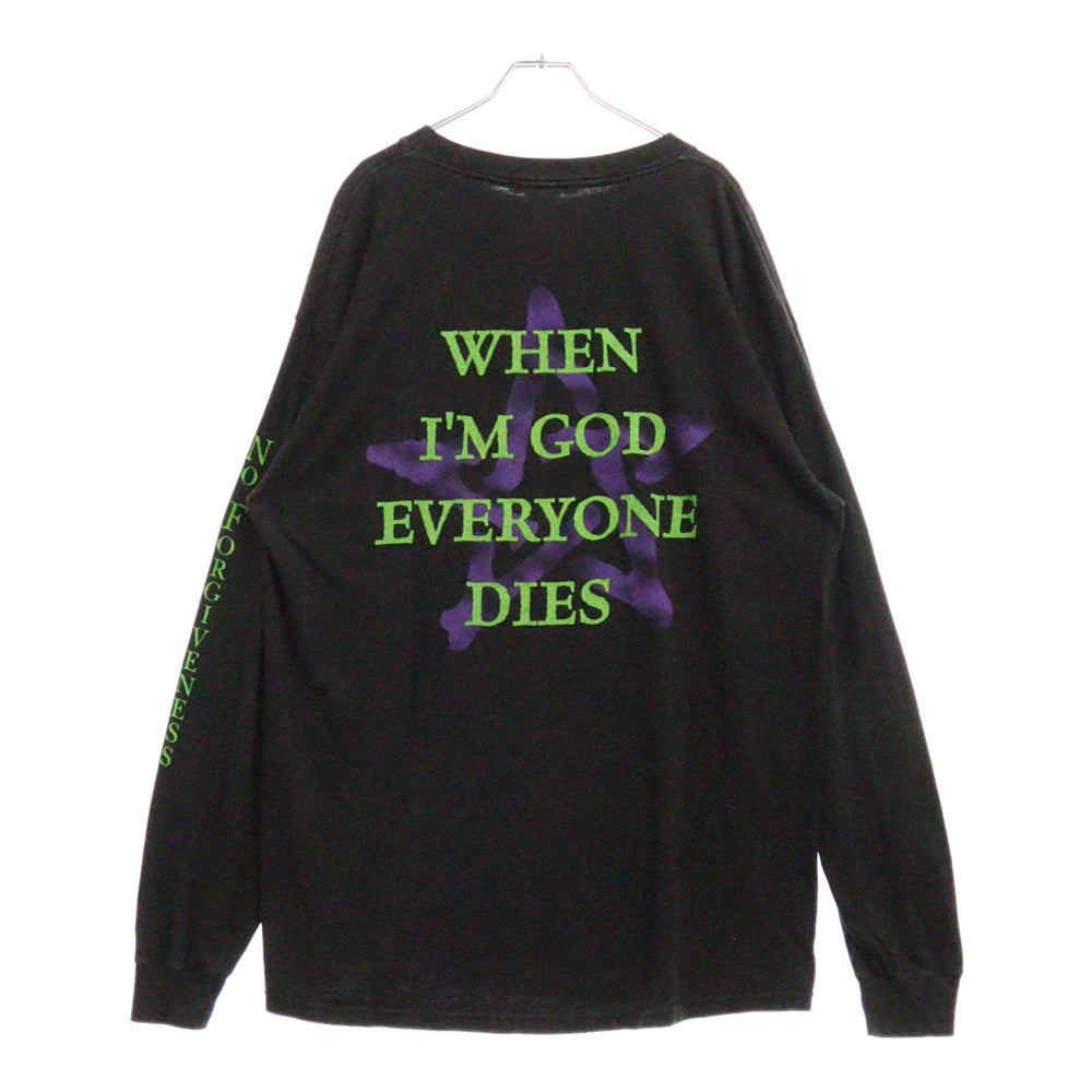 VINTAGE(ヴィンテージ) 90s Marilyn Manson When I'm God Everyone Dies LS TEE マリリンマンソン 両面プリント長袖Tシャツ 長袖カットソー ブラック