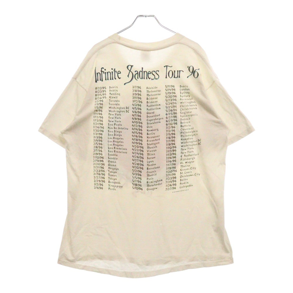 VINTAGE(ヴィンテージ) 90s THE SMASHING PUMPKINS INFINITE SADNESS TOUR '96 TEE スマッシング・パンプキンズ バンド両面プリント半袖Tシャツ カットソー ホワイト