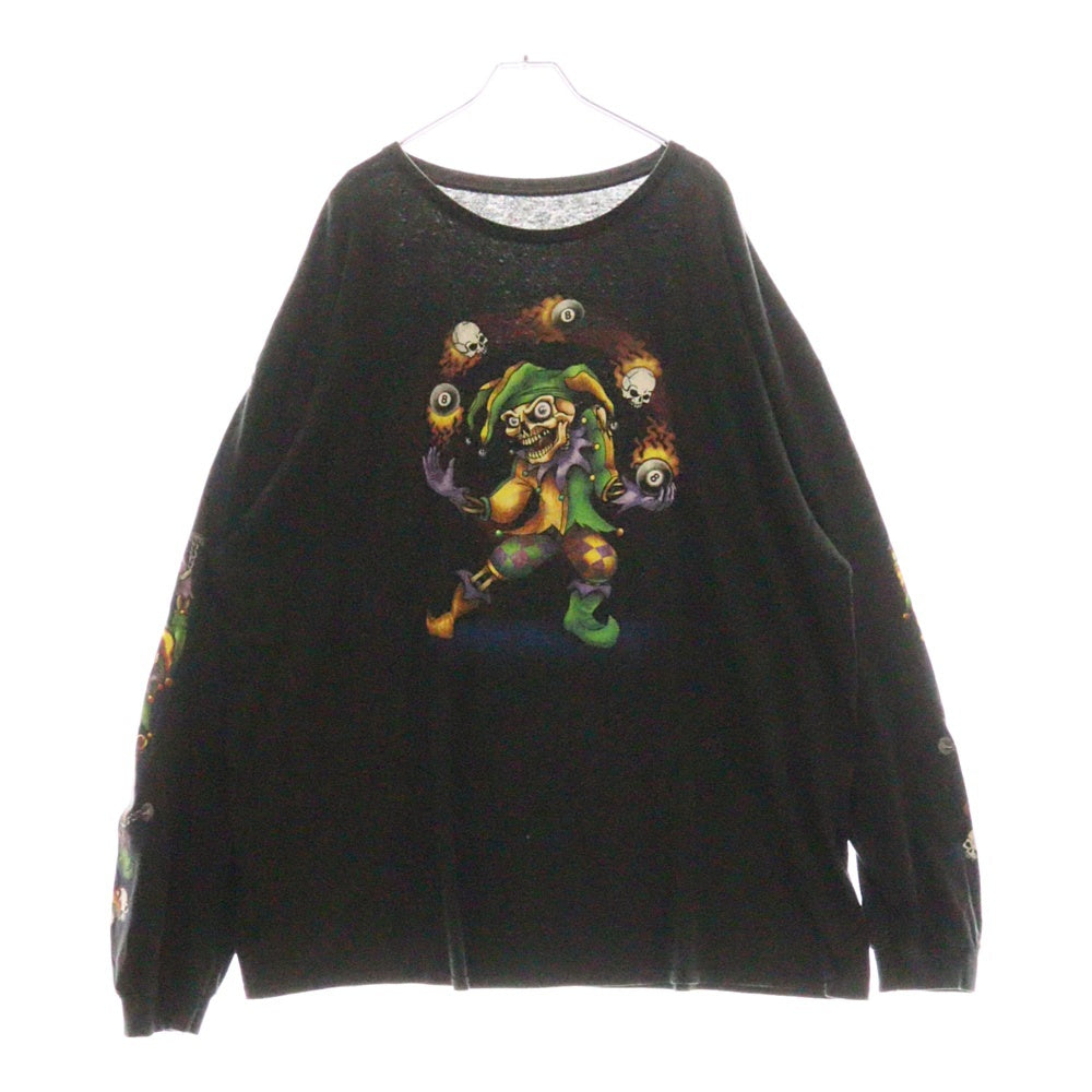 VINTAGE(ヴィンテージ) 00S juggler ジャグラー プリント ロングスリーブ 長袖Tシャツ ブラック