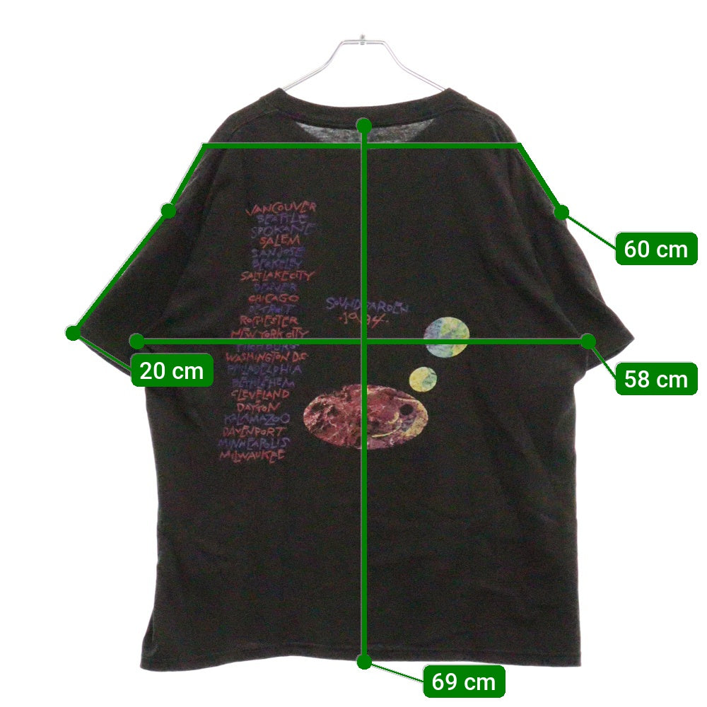 VINTAGE(ヴィンテージ) 90S SOUNDGARDEN サウンドガーデン 両面プリント 半袖Tシャツ ブラック