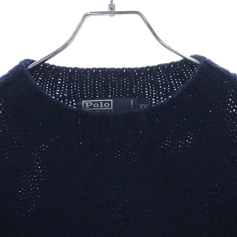 POLO RALPH LAUREN(ポロラルフローレン) 90s ONE STAR HAND KNIT ワンスター ハンドニット ネイビー