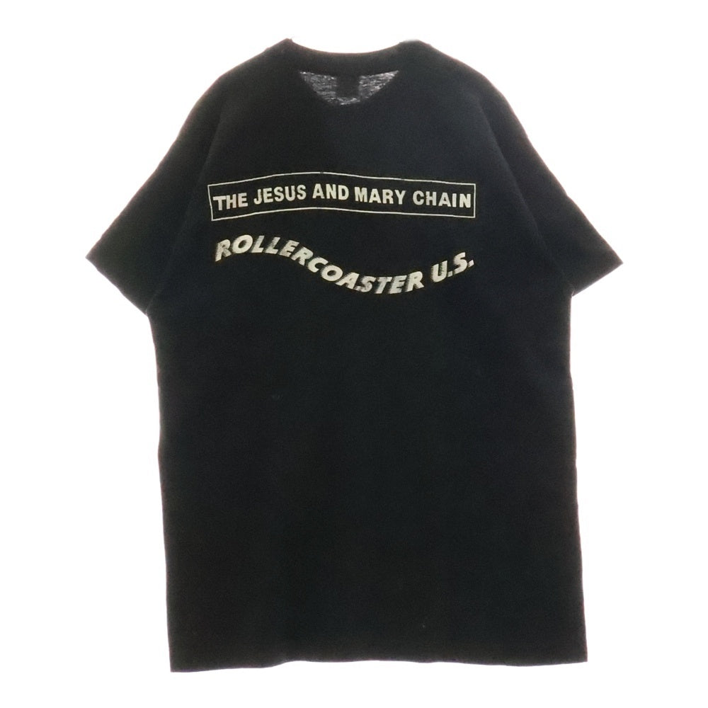 VINTAGE(ヴィンテージ) 90s THE JESUS AND MARY CHAIN ROLLERCOASTER ジーザス&メリーチェイン Tシャツ 半袖カットソー ブラック