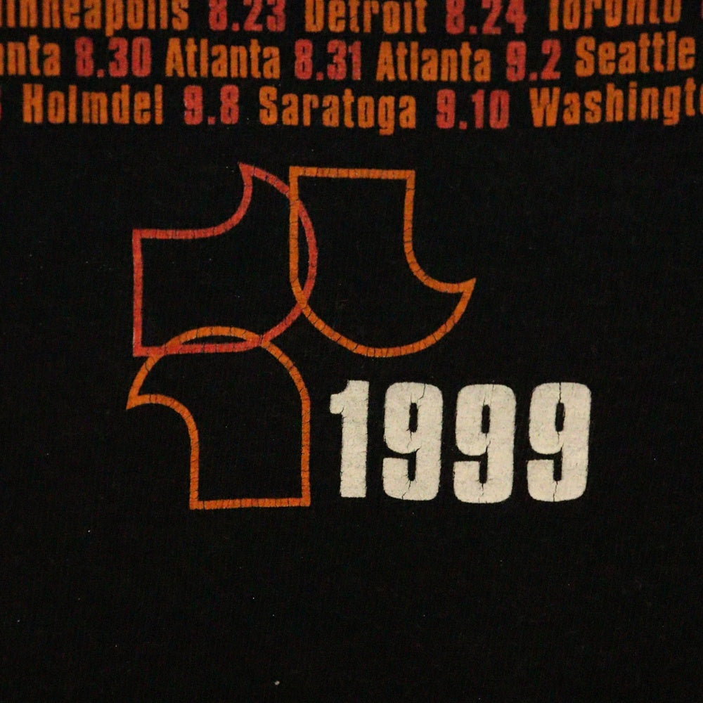 VINTAGE(ヴィンテージ) 90s R.E.M 1999 TOUR Tシャツ 半袖カットソー ブラック